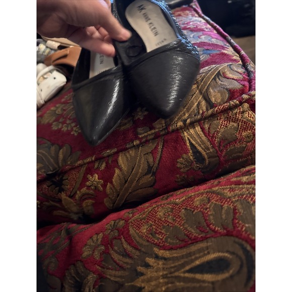 Anne Klein iflex Comfort Pumps Kitten Heal Sparkle Rhinestones Evening Shoes 7 - Picture 2 of 5